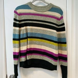 A new day knit sweater perfect for fall and winter: multicolored in size M